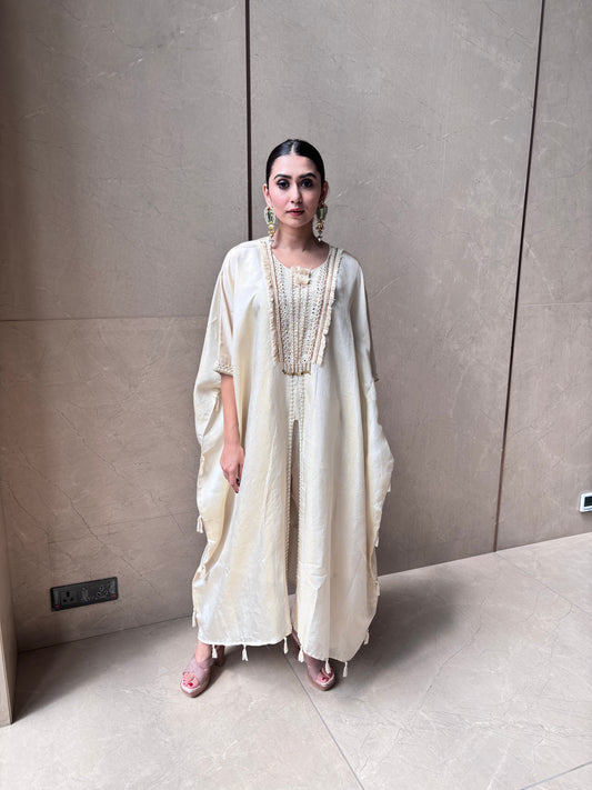 BEIGE BOHO KAFTAN