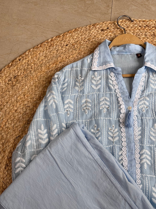 LIGHT BLUE PASTEL COORD