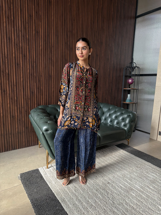 INDIGO HERITAGE COORD SET