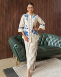 BEIGE PRINTED CO-ORD SET
