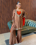 AMBER MIRROR WORK SUIT SET