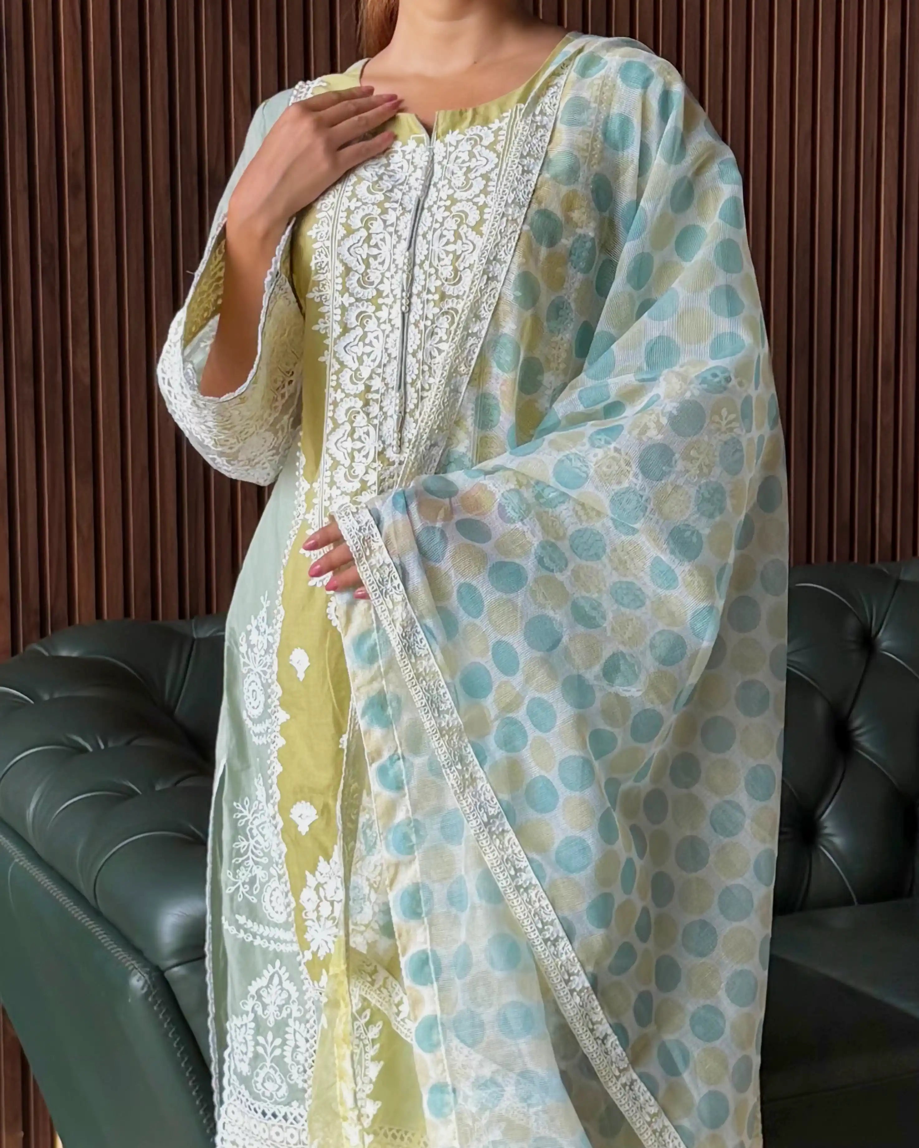 PASTEL KURTA SET WITH DUPATTA