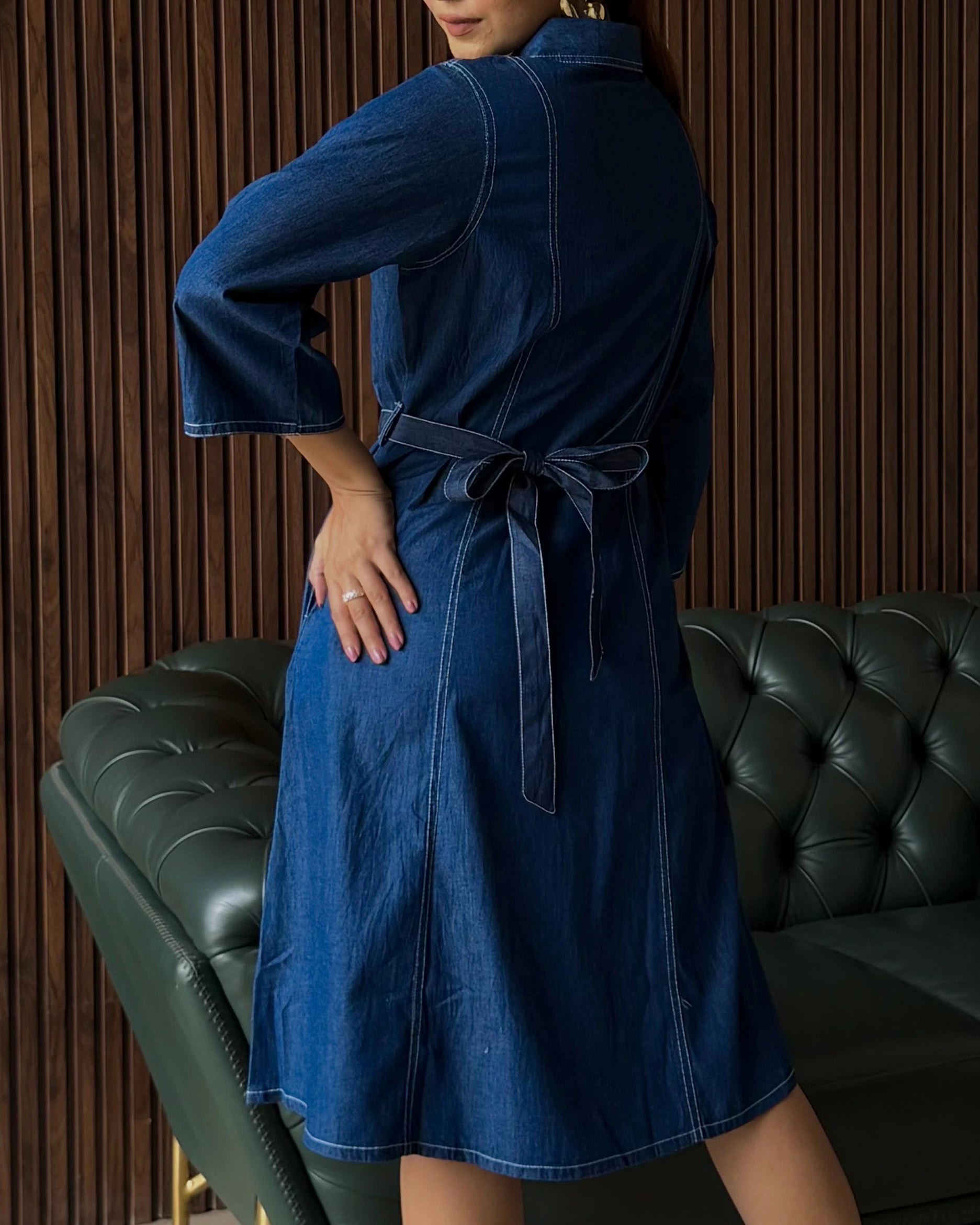 DENIM SHIRT DRESS