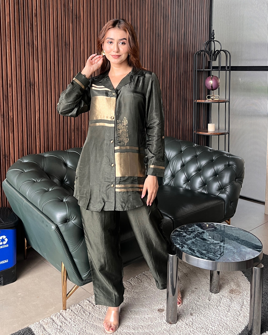 Meher Olive Coord Set