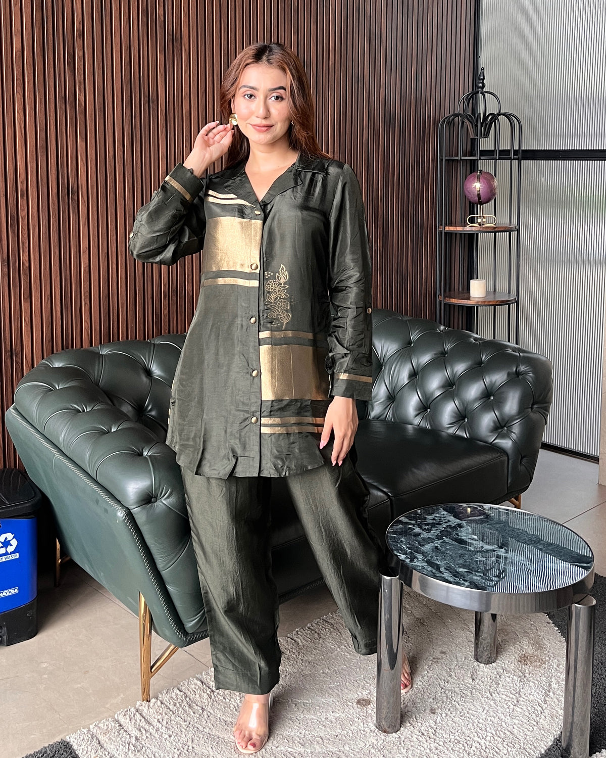 Meher Olive Coord Set