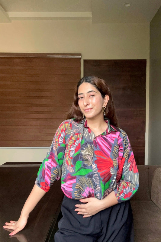 COLOURFUL FLORAL- SHIRT