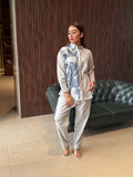 ICE BLUE BOTANICAL CO-ORD SET