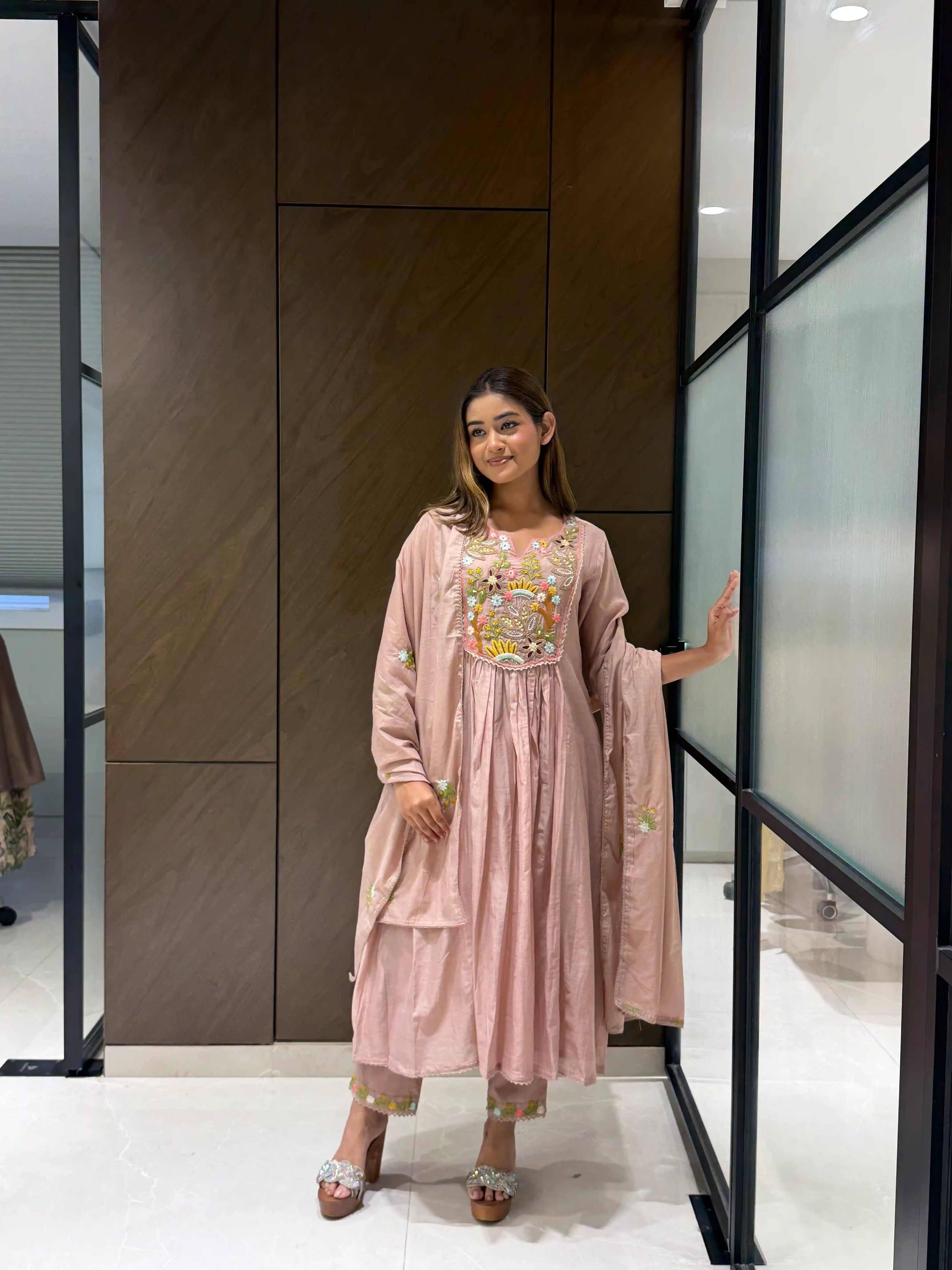 NOOR FLORAL ANARKALI SET