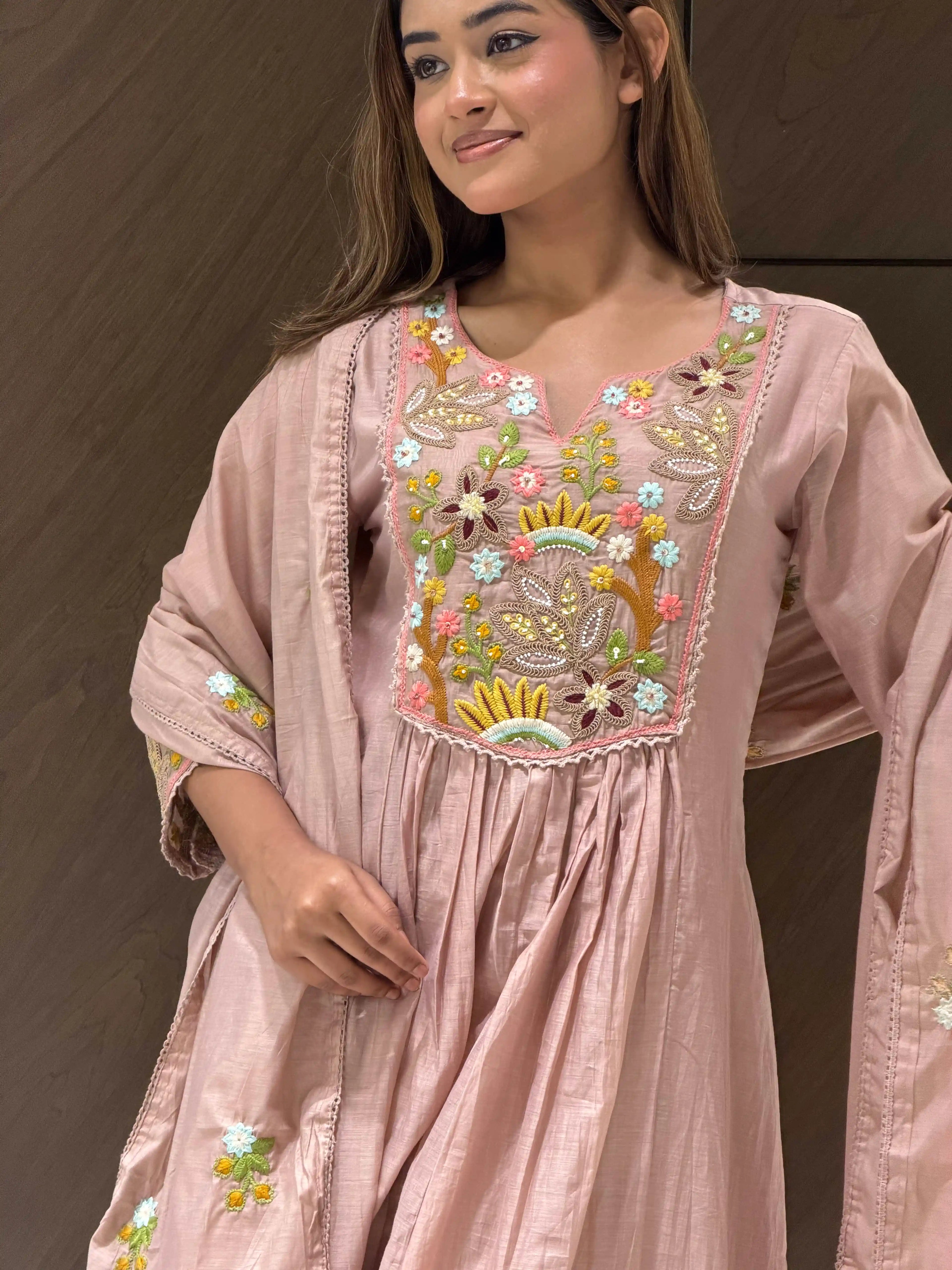 NOOR FLORAL ANARKALI SET
