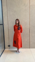 Crimson day dress