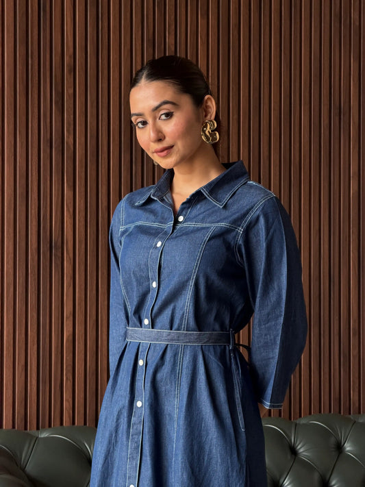DENIM SHIRT DRESS