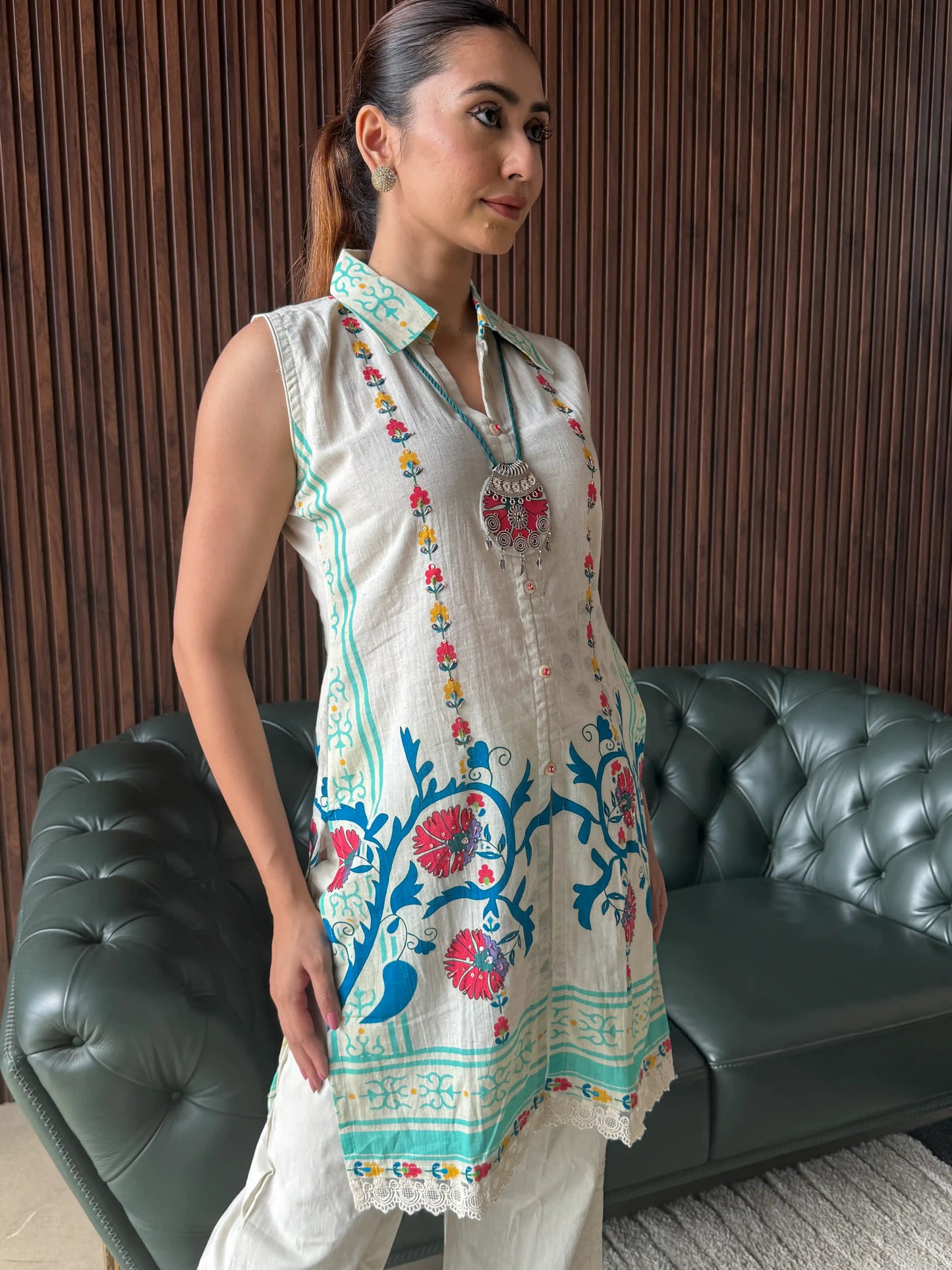 MINT BLOOM STRAIGHT COORD SET