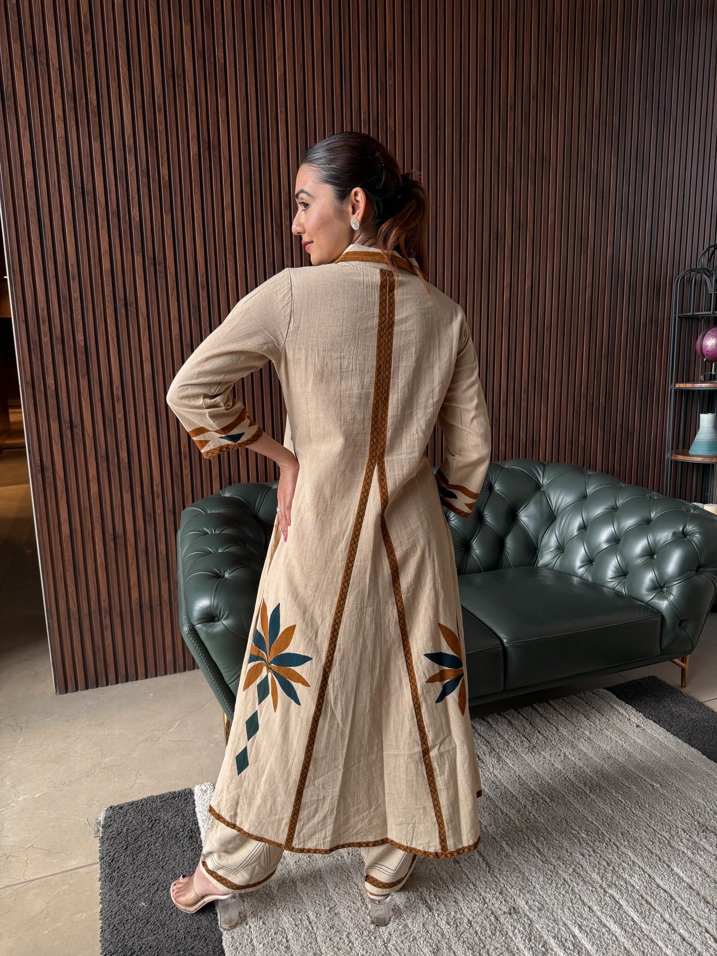 DESERT FLORA PANEL KURTA SET