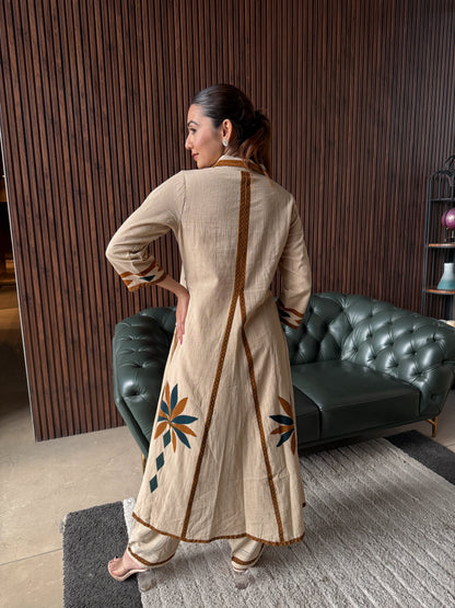 DESERT FLORA PANEL KURTA SET