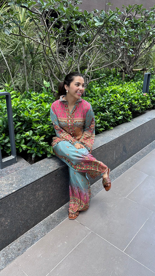 MULTICOLOUR SEQUIN COORD