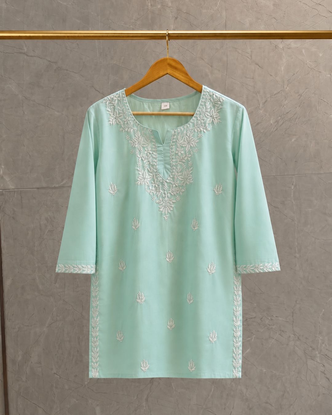 MINT MEADOW EMBROIDERED TOP